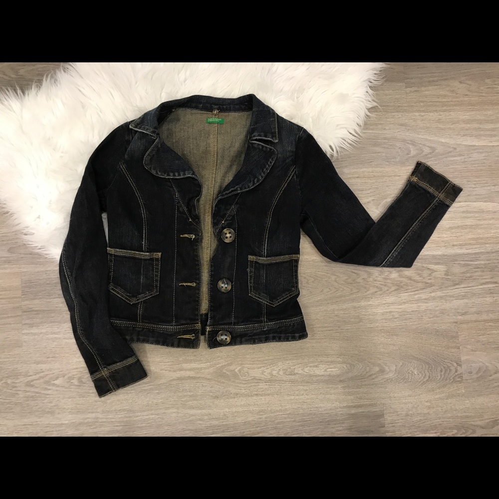 United Colors of Benetton Dark Denim Jacket